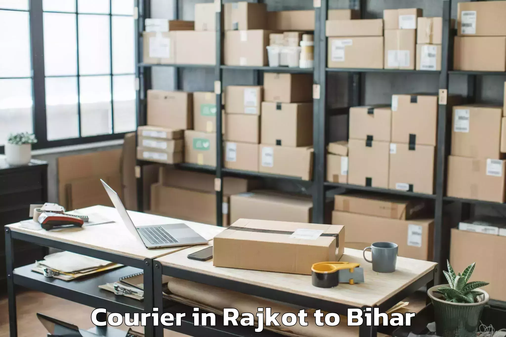 Reliable Rajkot to Haspura Courier